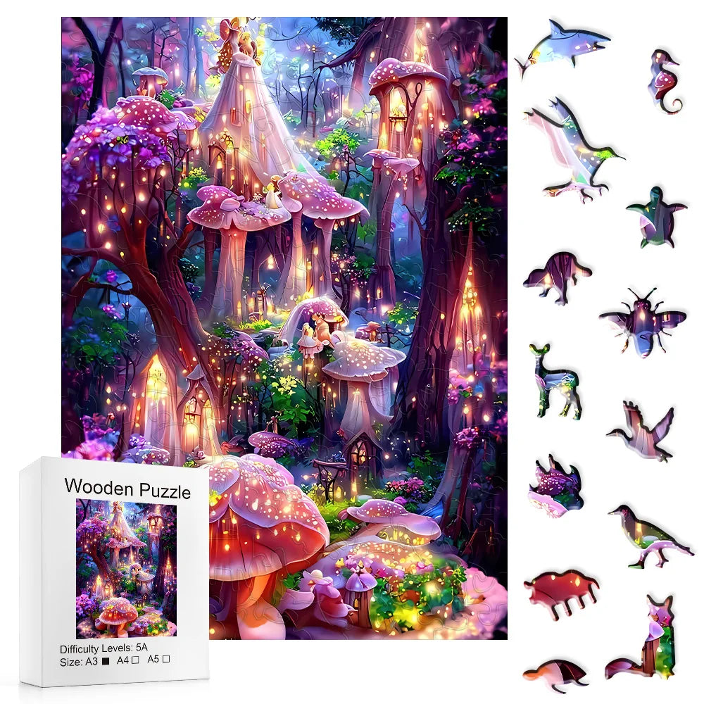 Fantasie Welt | 2D Holzpuzzle