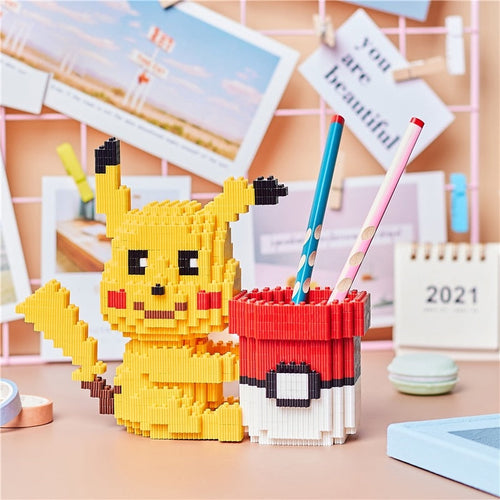 gelbes Blitzmonster Stiftablage  | Bausteine