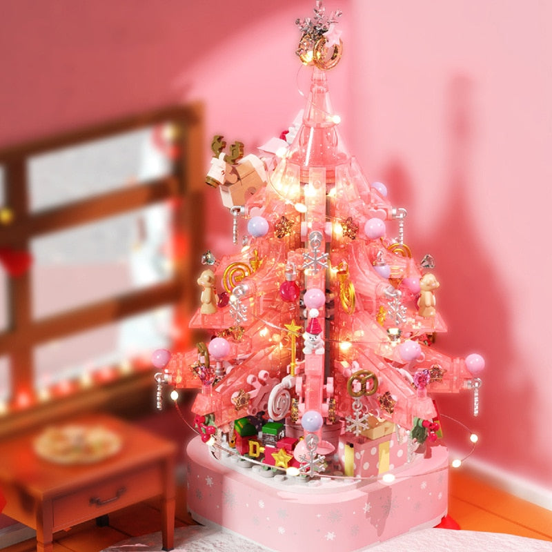 Rosa Weihnachtsbaum  | Bausteine
