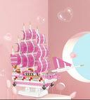 Rosa Segelboot  | Bausteine