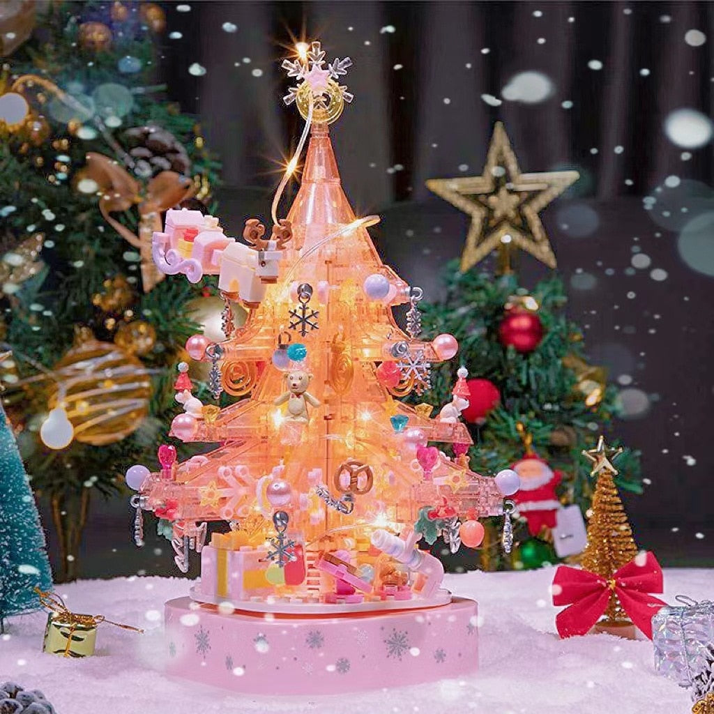 Rosa Weihnachtsbaum  | Bausteine