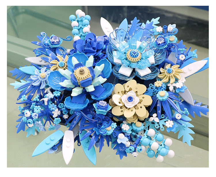 Blaue Trockenblumen