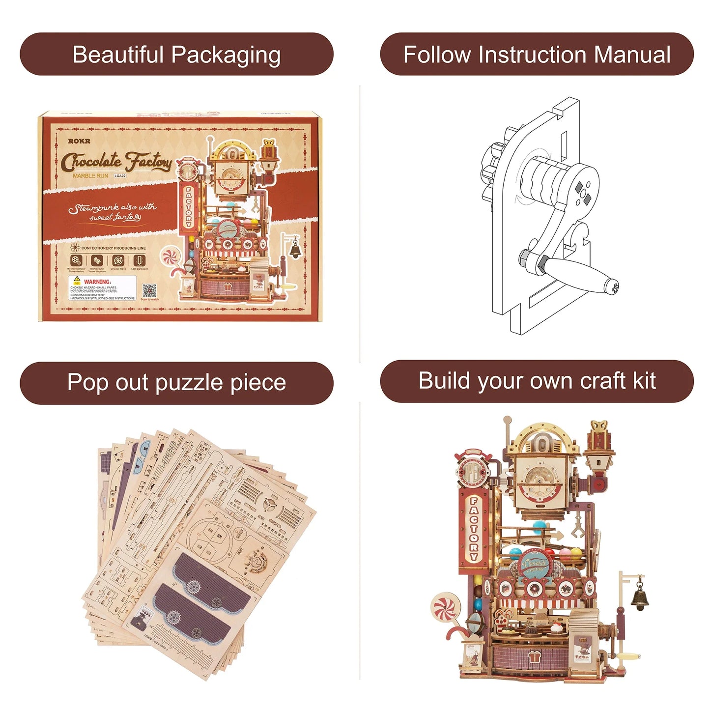 Schokoladenfabrik | 3D Puzzle
