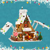 Neujahrs-Lebkuchenhaus