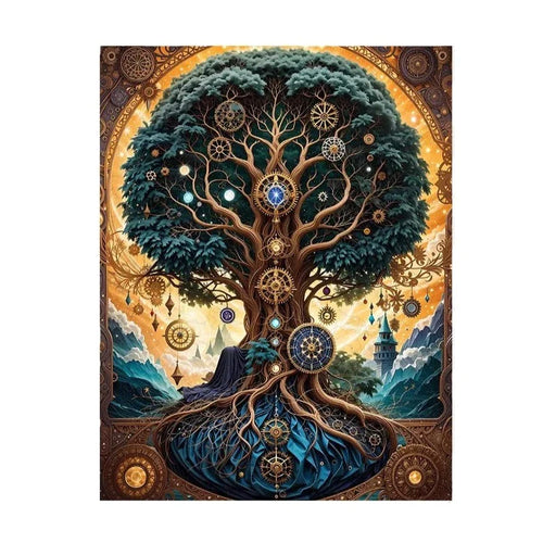 Einzigartiger Baum | 2D Holzpuzzle