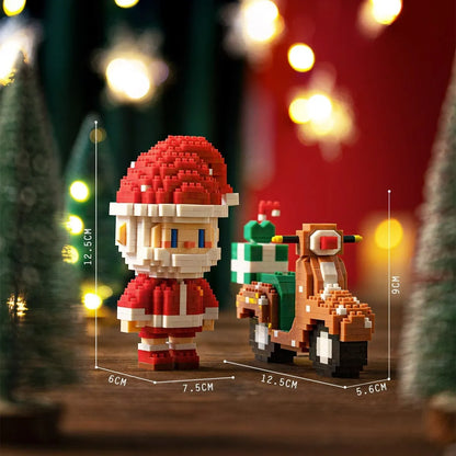 Weihnachtsmann auf Motorroller