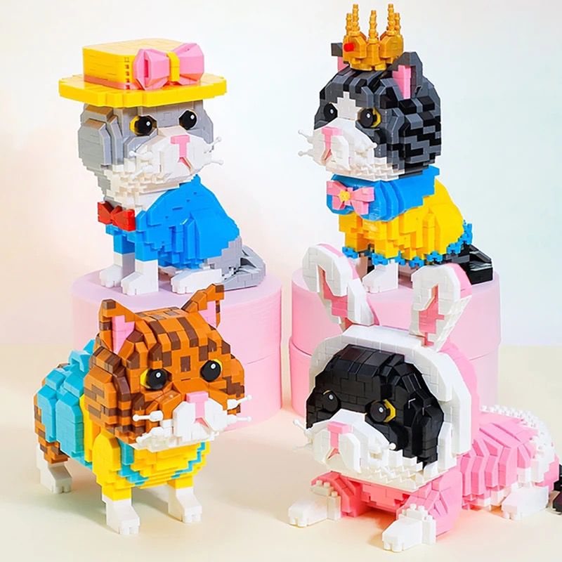 Katze mit Hut  | Bausteine