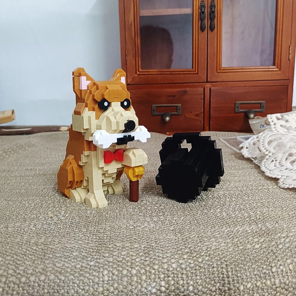 Shiba mit Hut  | Bausteine