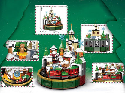Spieldose Weihnachtsdorf  | Bausteine
