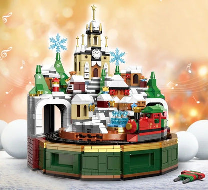 Spieldose Weihnachtsdorf  | Bausteine