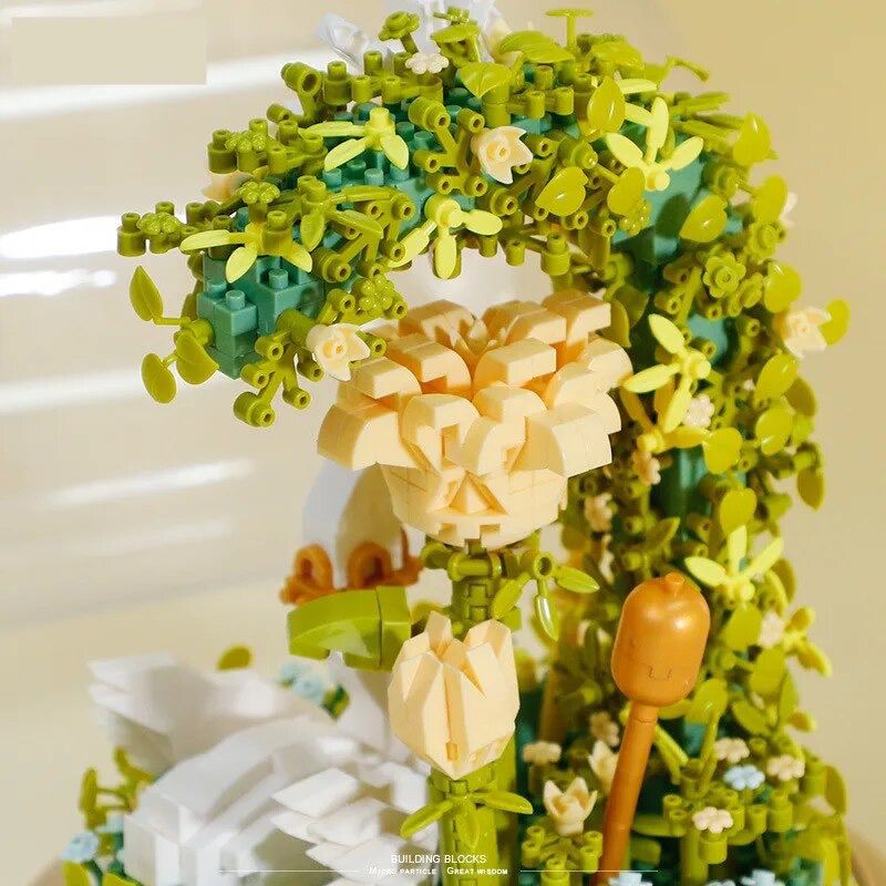 Schwan in Blumen  | Bausteine