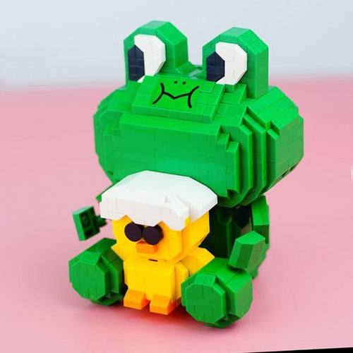 Frosch mit Küken  | Bausteine