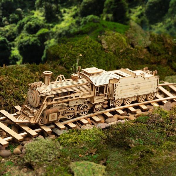 Mini-Dampfzug mit Wagen | 3D Puzzle