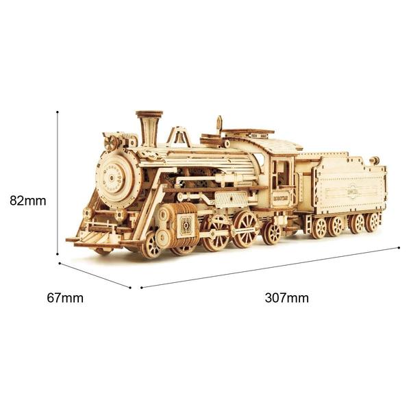 Mini-Dampfzug mit Wagen | 3D Puzzle