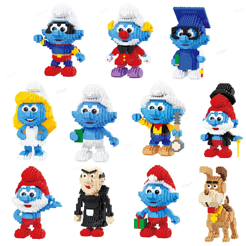 Verrückte Blaue Puppen